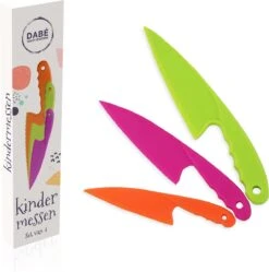 Dabé Kindermessen - Messen Voor Kinderen - Veiligheidsmessen- Gekleurde Messenset Voor Kinderen - Kindermes - Kindvriendelijke Messenset Voor Kinderen - Bestek Voor Kinderen - Kids Kitchen Knife - Kinderbestek - Plastic