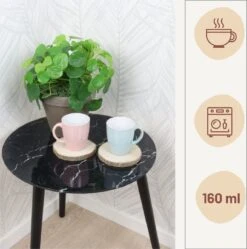 Orange85 Espresso Kopjes - Set Van 6 - Met Oor - 160ml - Meerdere Kleuren - Pastel - Aardewerk -Skimask 1192x1200 12