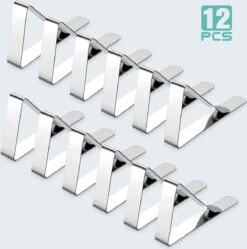BOTC Tafelkleedklemmen –12 Stuks - Stevige Tafelklemmen Voor Tafellaken - Tafelkleed Gewichtjes –RVS -Skimask 1192x1200 19