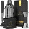 Cocktail Set Van BarDeluxe® - 3-Delig - 750ml Cocktail Shaker - Jigger / Maatbeker - Cocktail Stamper - Inclusief Nederlandstalig Receptenboek + Bewaarhoes - Metaal Zwart 2 Cocktail Set Van BarDeluxe® - 3-Delig - 750ml Cocktail Shaker - Jigger / Maatbeker - Cocktail Stamper - Inclusief Nederlandstalig Receptenboek + Bewaarhoes - Metaal Zwart -Skimask 1193x1200 10