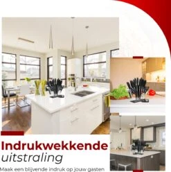 Aye Kitchen Messenset Met Blok - 17-Delig - Keukenmessen Incl. Koksmes - Messenslijper & Keukenschaar - Anti Kleeflaag -Skimask 1194x1200 4