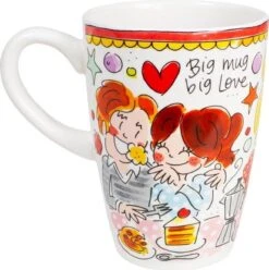 Blond Amsterdam Even Bijkletsen Beker XL 500 Ml - Rode Rand 9 Blond Amsterdam Even Bijkletsen Beker XL 500 Ml - Rode Rand -Skimask 1195x1200 16