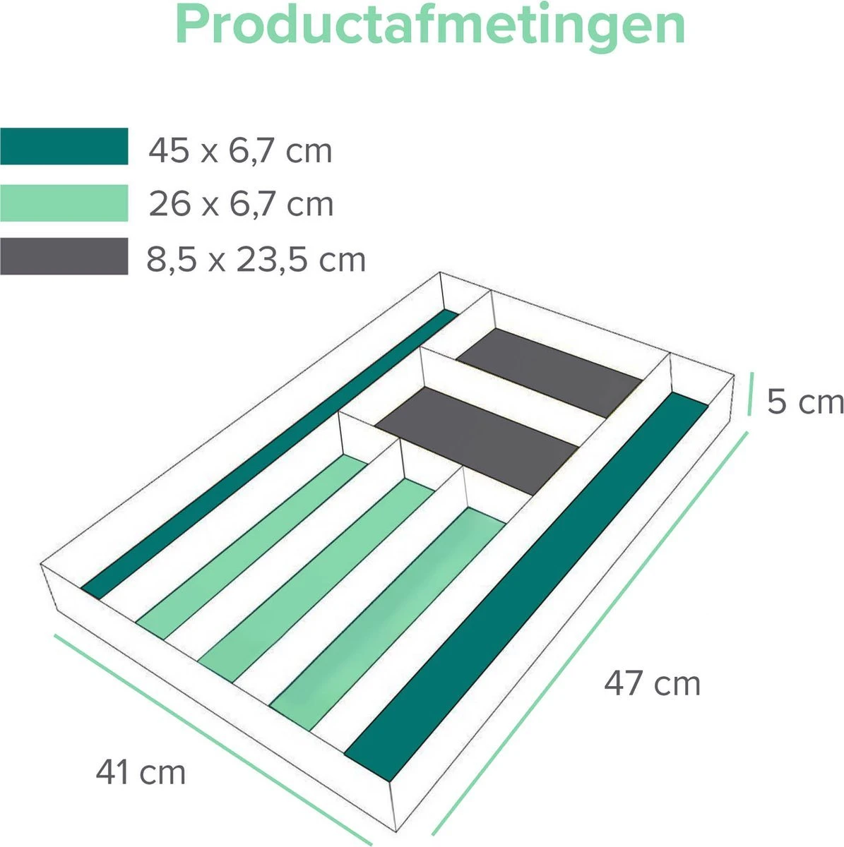 Bamboe Bestekbak Van Coninx 41x47cm | Besteklade | Bestekhouder | Opbergbak | Duurzaam | Voor Laden Van 47cm Diep 7 Bamboe Bestekbak Van Coninx 41x47cm | Besteklade | Bestekhouder | Opbergbak | Duurzaam | Voor Laden Van 47cm Diep - Afbeelding 5