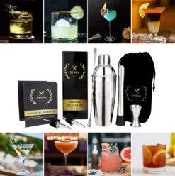 Sybra Cocktailset - 7 Delig - Cocktail Shaker - Cocktail Boek - RVS -Skimask 1197x1200 9