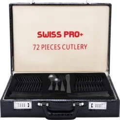 Swiss Pro+ Bestekset In Koffer-72 Delig-12 Persoons-Zwitsers Kwaliteit-Complete Set-100% Roestvrijstaal- Zwart 30 Swiss Pro+ Bestekset In Koffer-72 Delig-12 Persoons-Zwitsers Kwaliteit-Complete Set-100% Roestvrijstaal- Zwart -Skimask 1198x1200 10