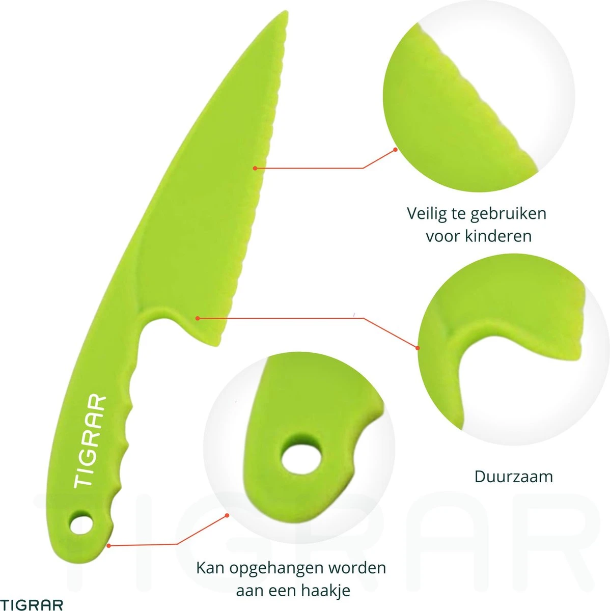 Kindermes - Kunststof Kindermessen Set Voor Kinderen - 6 Delig Messenset 7 Kindermes - Kunststof Kindermessen Set Voor Kinderen - 6 Delig Messenset - Afbeelding 5