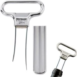 Westmark Ah-So Ontkurker En Herkurker - Incl. Flessenopener - Zink/Staal Verchroomd