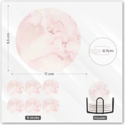 Castagnola Keramische Onderzetters Met Houder – Onderzetters Voor Glazen – Onderzetters Design – Onderzettersset – Drink Onderzetters – Keramisch – Kurk – Set Van 6 – Roze/Wit 15 Castagnola Keramische Onderzetters Met Houder – Onderzetters Voor Glazen – Onderzetters Design – Onderzettersset – Drink Onderzetters – Keramisch – Kurk – Set Van 6 – Roze/Wit -Skimask 1198x1200 64