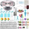 Luxe RVS Draaiplateau Set - 356 Delige Taart En Cake Decoratie Set - Taart Bakken Accessoires Set – Taartversiering