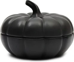 Riviera Maison Voorraadpot Met Deksel - Pumpkin Decoration Bowl - Zwart - Maat XL
