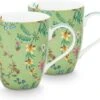 Pip Studio Jolie Groen - Set 2 Mokken - Flowers Large 350ml -Skimask 1200x1011 4