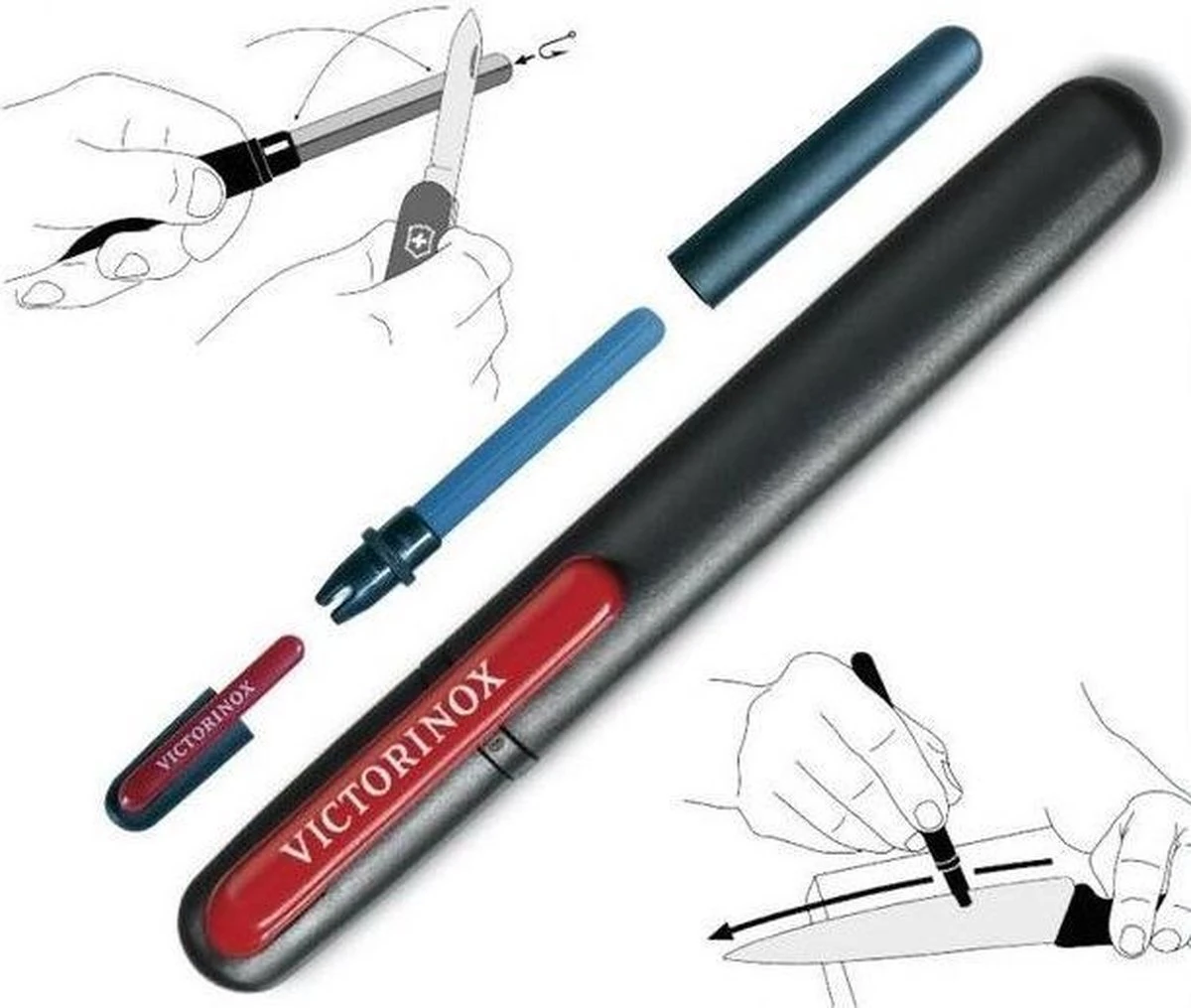 Victorinox Dual Zakmessenscherper - Keramiek 5 Victorinox Dual Zakmessenscherper - Keramiek - Afbeelding 3