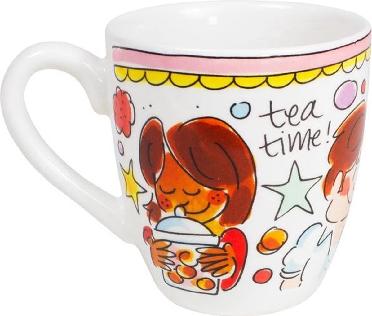 Blond Amsterdam Even Bijkletsen Mini Mok - Roze Rand 6 Blond Amsterdam Even Bijkletsen Mini Mok - Roze Rand - Afbeelding 4