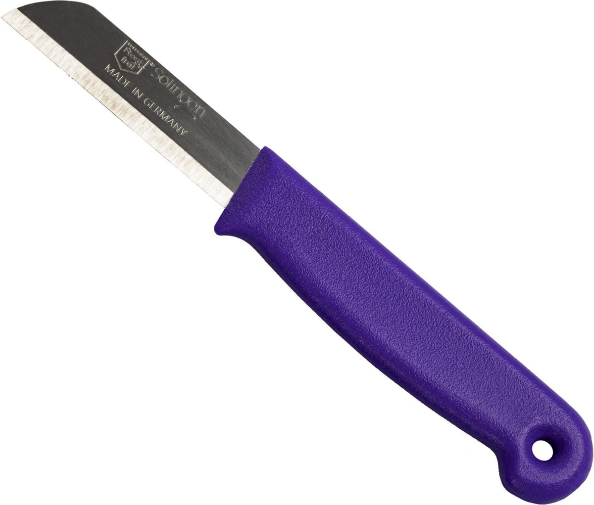 Solingen Schilmesje - RVS Glad - 16 Cm Met "Blade Cover" - Paars - 10 Stuks 9 Solingen Schilmesje - RVS Glad - 16 Cm Met "Blade Cover" - Paars - 10 Stuks - Afbeelding 7