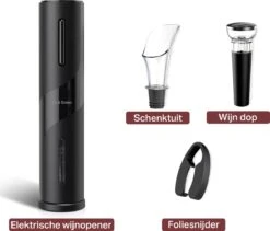Vivid Green Elektrische Kurkentrekker - Wijnopener - Wijn Opener Accessoires - Elektrisch - Set - Deluxe - Zwart -Skimask 1200x1026 4
