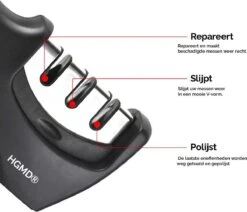 HGMD® Luxe Messenslijper - 3 Standen - Zwart - Antislip - Scharenslijper - Messen Slijper - Knife Sharpener -Skimask 1200x1029 2