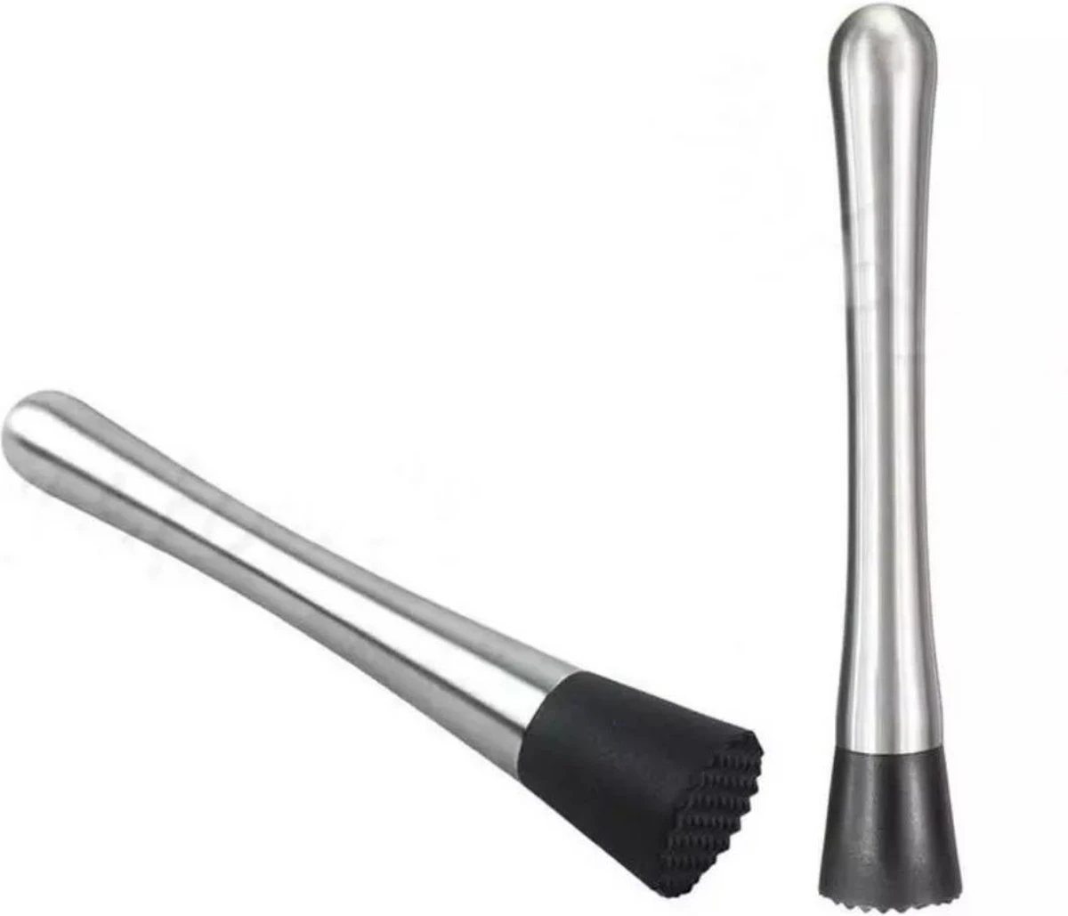 Thuys Cocktailstamper - Cocktail Stamper - Muddler - Tonic Stamper - Citroen Stamper - RVS - Zilver 3 Thuys Cocktailstamper - Cocktail Stamper - Muddler - Tonic Stamper - Citroen Stamper - RVS - Zilver