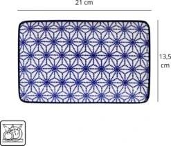 Tokyo Design Studio Nippon Blue Sushiserviesset - Porselein - 6 Delig - 2 Persoons -Skimask 1200x1030 13