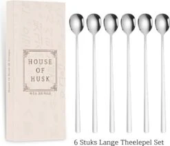 House Of Husk Latte Macchiato Lepels Set - Lange Theelepels - Koffielepels - Longdrinklepels - Sorbetlepels - Barlepel - RVS - 6 Stuks - 20CM - Zilver 17 House Of Husk Latte Macchiato Lepels Set - Lange Theelepels - Koffielepels - Longdrinklepels - Sorbetlepels - Barlepel - RVS - 6 Stuks - 20CM - Zilver -Skimask 1200x1030 3
