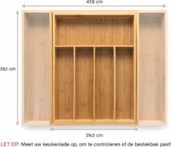 Budu Uitschuifbare Bamboe Bestekbak #38 (38 Cm Diep) - Bestekcassette Hout - Besteklade - 38 X 29,5 - 47,8 Cm - 5/7 Vakken 15 Budu Uitschuifbare Bamboe Bestekbak #38 (38 Cm Diep) - Bestekcassette Hout - Besteklade - 38 X 29,5 - 47,8 Cm - 5/7 Vakken -Skimask 1200x1033