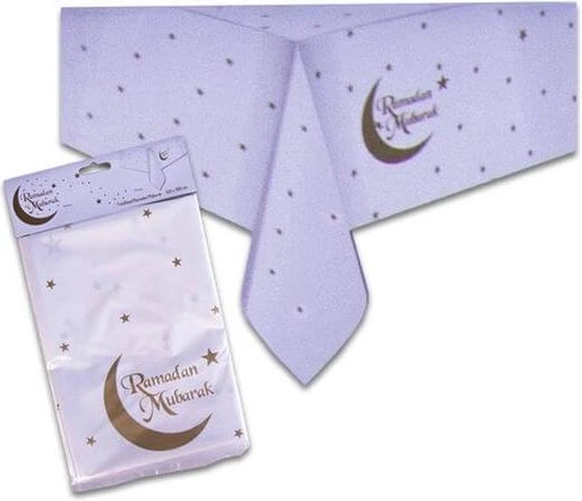 Tafelkleed Ramadan Mubarak 120x180cm 3 Tafelkleed Ramadan Mubarak 120x180cm