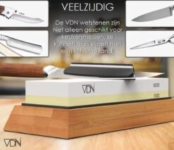 Luxe Dubbelzijdige Wetsteen Slijpsteen Set 1000 6000 Van Edelkorund (18x6x3 CM) Met E-book Voor Slijpen Van Messen E.d. Van VDN -Skimask 1200x1034
