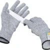 Merkloos Snijwerende Handshoenen – Snijbestendige Handschoen - Oesterhandschoen – Slagershandschoen – Werkhandschoenen – Tuinhandschoenen - Nylon Klasse 5 EN388 – Maat M -Skimask 1200x1043 1