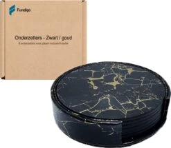 Onderzetters Voor Glazen - Leren Onderzetters - Onderzetters - Zwart / Goud - Marmer Look - 6 Stuks - Inclusief Luxe Houder 7 Onderzetters Voor Glazen - Leren Onderzetters - Onderzetters - Zwart / Goud - Marmer Look - 6 Stuks - Inclusief Luxe Houder -Skimask 1200x1044 9