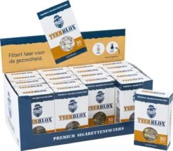 Teerblox Premium Teerfilters - Anti Teer Filter – Teerfilter - Doos - 600 Stuks