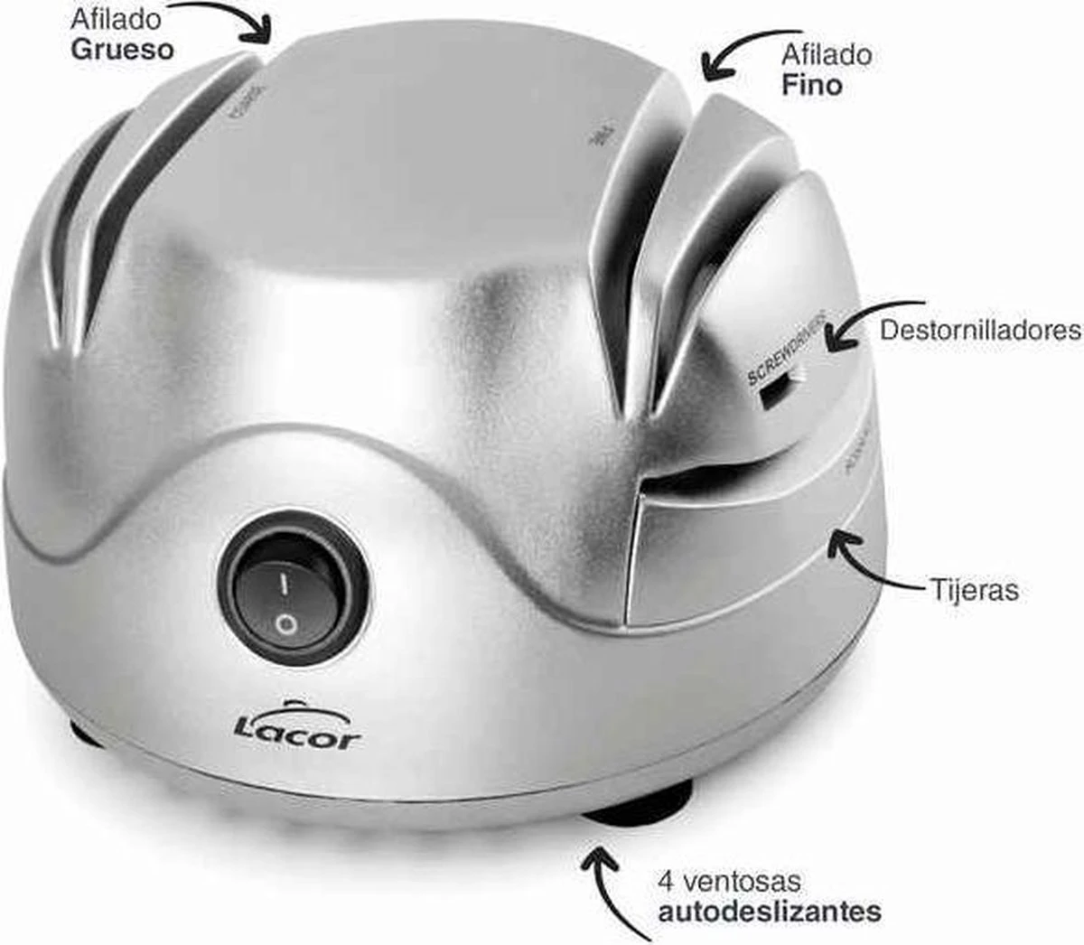Lacor 69141 - Elektrische Messenslijper - Voor Messen, Schroevendraaiers En Scharen 10 Lacor 69141 - Elektrische Messenslijper - Voor Messen, Schroevendraaiers En Scharen - Afbeelding 8