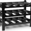 Set Van 3x Stuks Wijnflessen Rek/wijnrek Stapelbaar Voor 12x Flessen - Wijnflesrekken/wijnflessenrekken/wijnrekken -Skimask 1200x1047 1