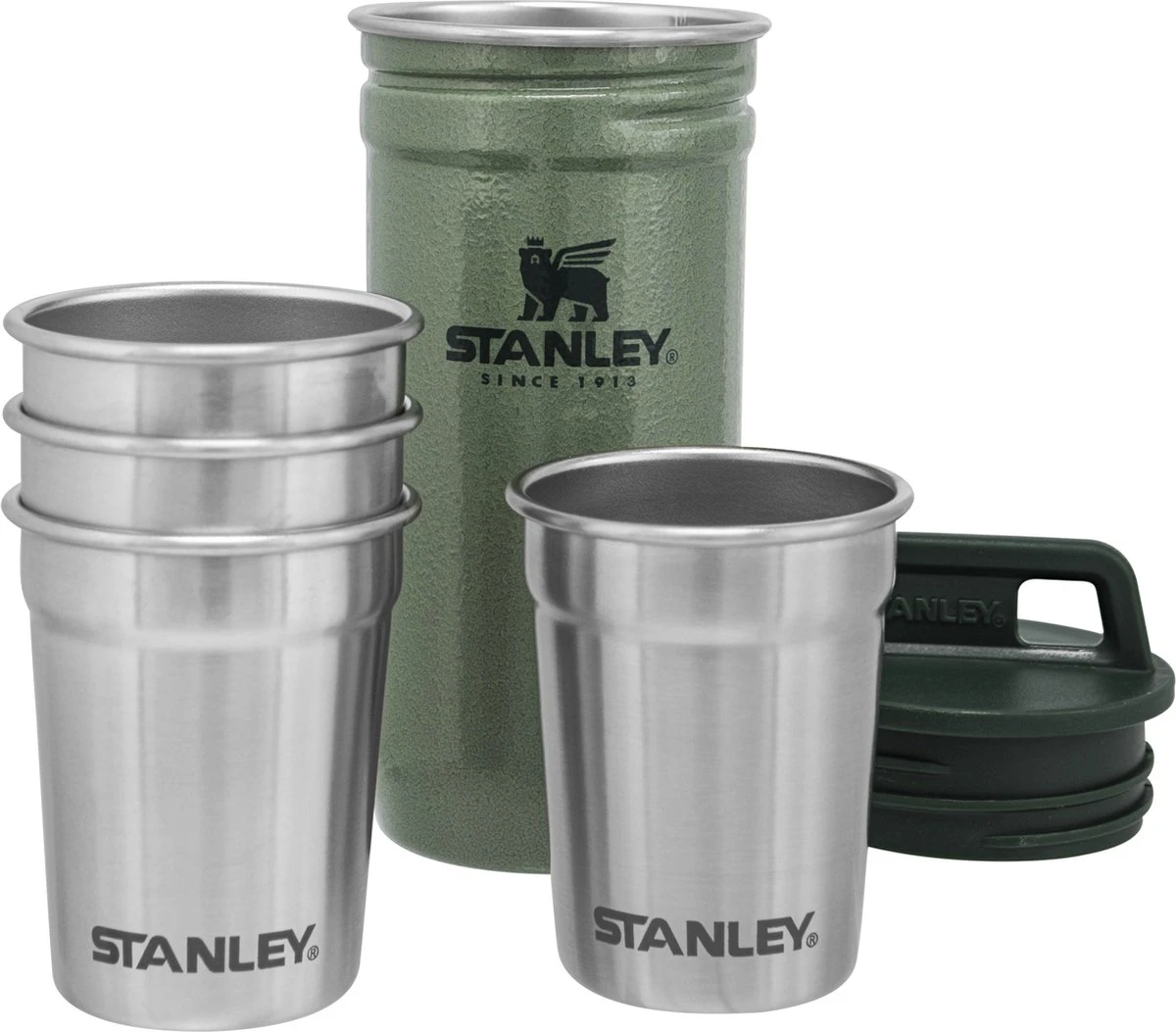 Stanley The Nesting Shot Glass Set - Hammertone Green 3 Stanley The Nesting Shot Glass Set - Hammertone Green