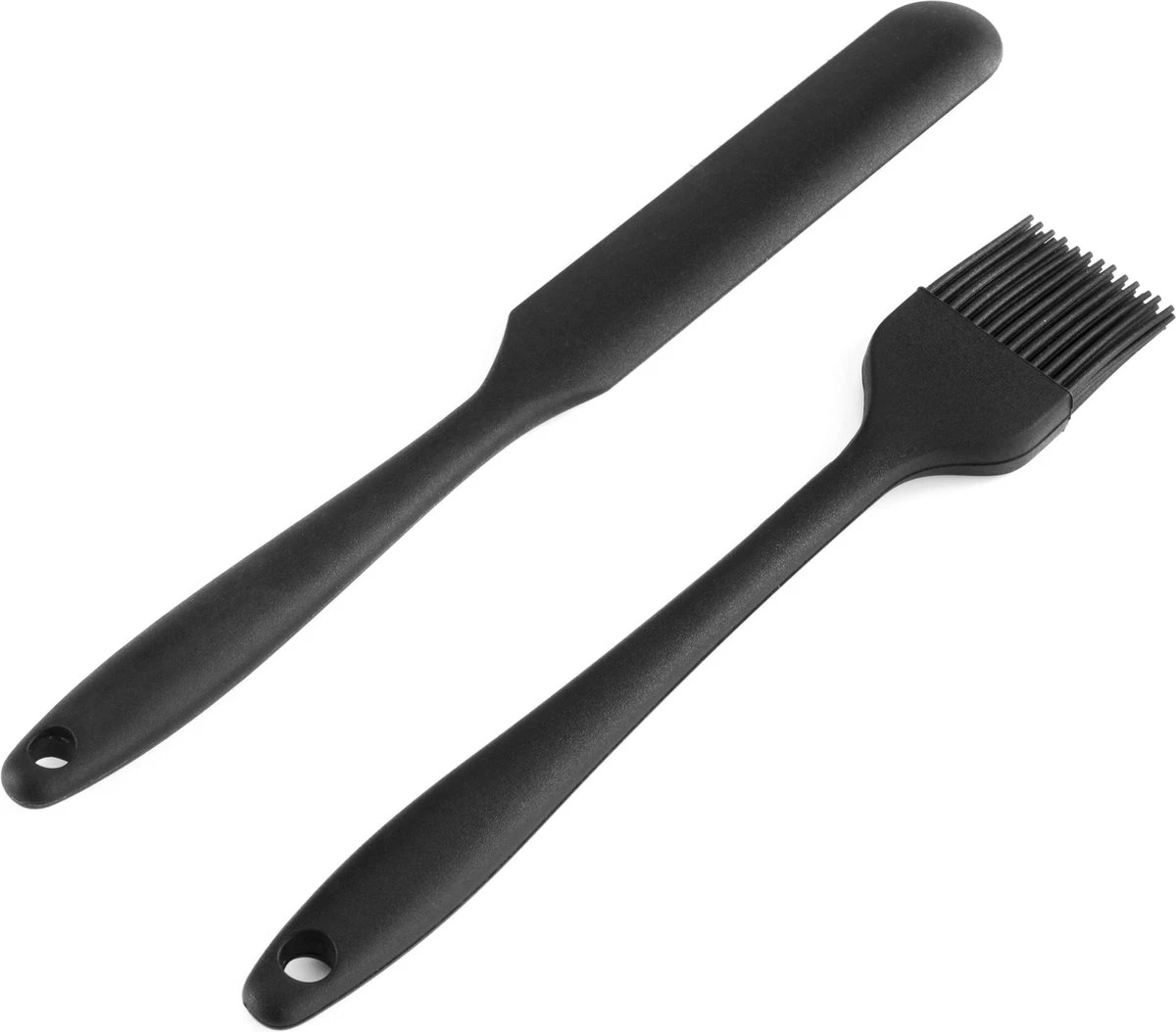 VITAMO Siliconen Spatels - Lepels - Kwast - Pannenlikker - BBQ - Hittebestendig - Vaatwasserbestendig - BPA Vrij - Keukengerei - Zwart - 6 Stuks Voordeelset 10 VITAMO Siliconen Spatels - Lepels - Kwast - Pannenlikker - BBQ - Hittebestendig - Vaatwasserbestendig - BPA Vrij - Keukengerei - Zwart - 6 Stuks Voordeelset - Afbeelding 8