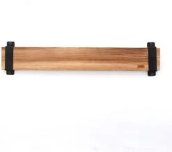 Industrial Living Houten Messenhouder – Messenstrip Voor Aan De Wand – Zonder Messen – Beukenhout – Gebrand – Rustiek – Messen Organizer – Metalen Bevestiging -Skimask 1200x1062