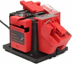 ALLEEN FRANS VERTALING- Messenslijper - Elektrische Multislijper - Multislijper -Tafelslijpmachine-3-in-1 Professionele Messenslijper | Elektrisch | Doortrekslijper | Slijpen Van Messen, Scharen En Boren -Aanzetstaal
