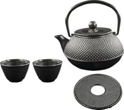 SakuraTea - Theepot Set - 4-delig - Gietijzer - Zwart - 0.8L - 2 Kopjes (100ml) 17 SakuraTea - Theepot Set - 4-delig - Gietijzer - Zwart - 0.8L - 2 Kopjes (100ml) -Skimask 1200x1068 8