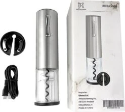 Elektrische Kurkentrekker Wijnopener Wijn - Flesopener - Luxe Design - Met Foliesnijder - Geschenkset Mannen En Vrouwen - Jack Rackham -Skimask 1200x1070 4