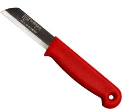 Solingen Schilmesje - RVS Glad - 16 Cm Met "Blade Cover" - Rood - 10 Stuks -Skimask 1200x1074