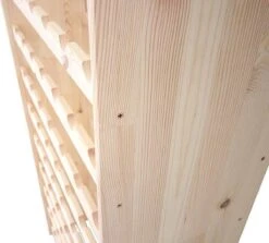 SMH LINE® Wijnrek Voor 91 Flessen - 164x70x24,7cm - Hout - Flessenrek -Skimask 1200x1085 3