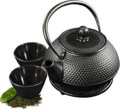 SakuraTea - Theepot Set - 4-delig - Gietijzer - Zwart - 0.8L - 2 Kopjes (100ml) 15 SakuraTea - Theepot Set - 4-delig - Gietijzer - Zwart - 0.8L - 2 Kopjes (100ml) -Skimask 1200x1086 4