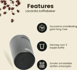 LaCardia Koffiebeker To Go Premium Zwart – Thermosbeker – Theebeker – 380ML – Herbruikbaar 14 LaCardia Koffiebeker To Go Premium Zwart – Thermosbeker – Theebeker – 380ML – Herbruikbaar -Skimask 1200x1090 3