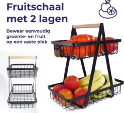 Fruitschaal Etagere 2 Lagen Voor Keuken - Large - 30x18x32 - Fruitmand Zwart Metaal - Keuken Organizer - Industrieel 10 Fruitschaal Etagere 2 Lagen Voor Keuken - Large - 30x18x32 - Fruitmand Zwart Metaal - Keuken Organizer - Industrieel -Skimask 1200x1091 6