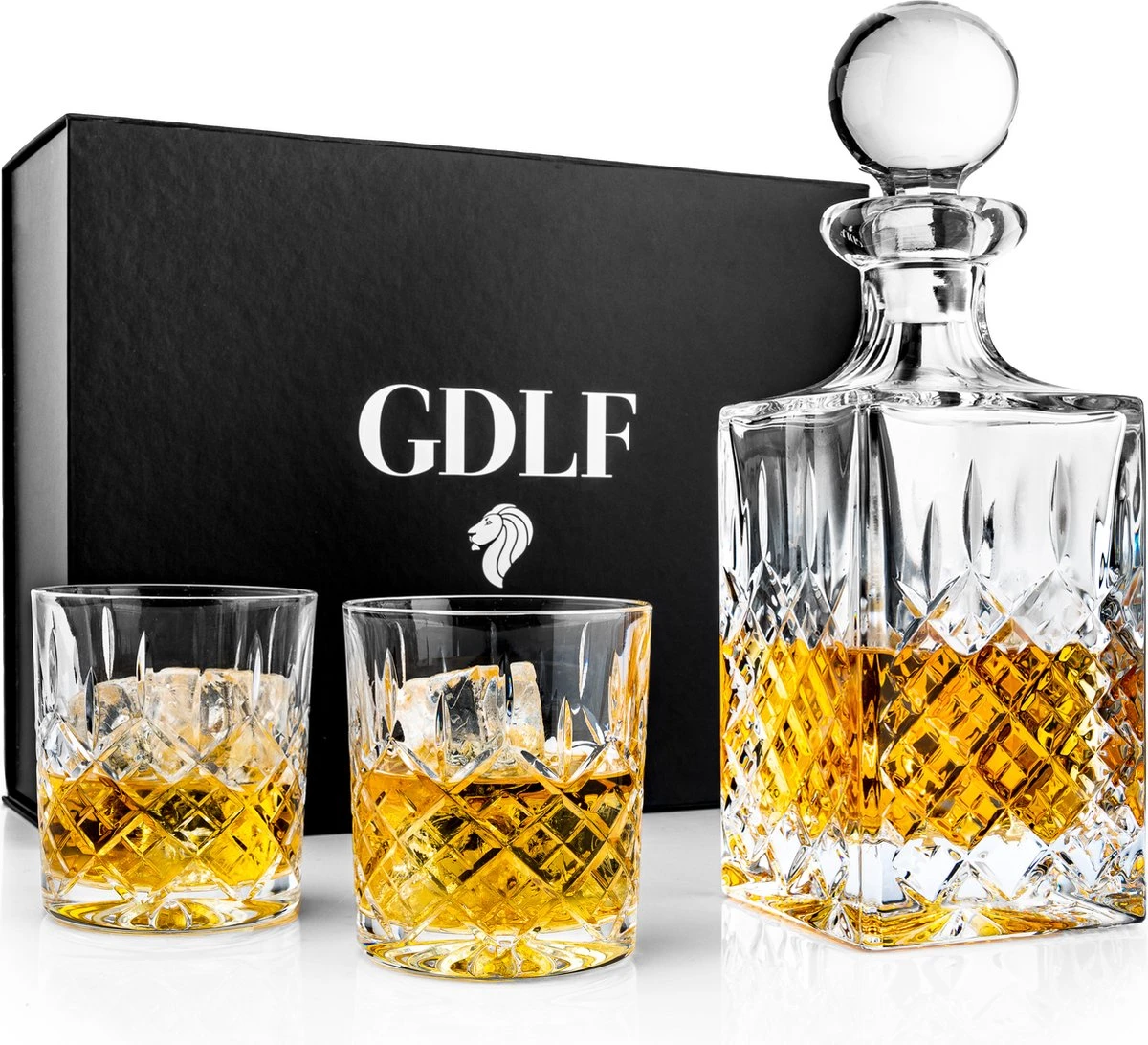 Handgemaakt Royal Whiskey Karaf Set By GDLF® | Hand Geslepen & Mond Geblazen | Hoogste Kwaliteit Kristal | Luxe Whiskey Set | Incl. Whisky Karaf, 2 Whiskey Glazen & Hand Made Certificaat | Kado Man | Luxe Cadeau Voor Man & Vrouw 3 Handgemaakt Royal Whiskey Karaf Set By GDLF® | Hand Geslepen & Mond Geblazen | Hoogste Kwaliteit Kristal | Luxe Whiskey Set | Incl. Whisky Karaf, 2 Whiskey Glazen & Hand Made Certificaat | Kado Man | Luxe Cadeau Voor Man & Vrouw