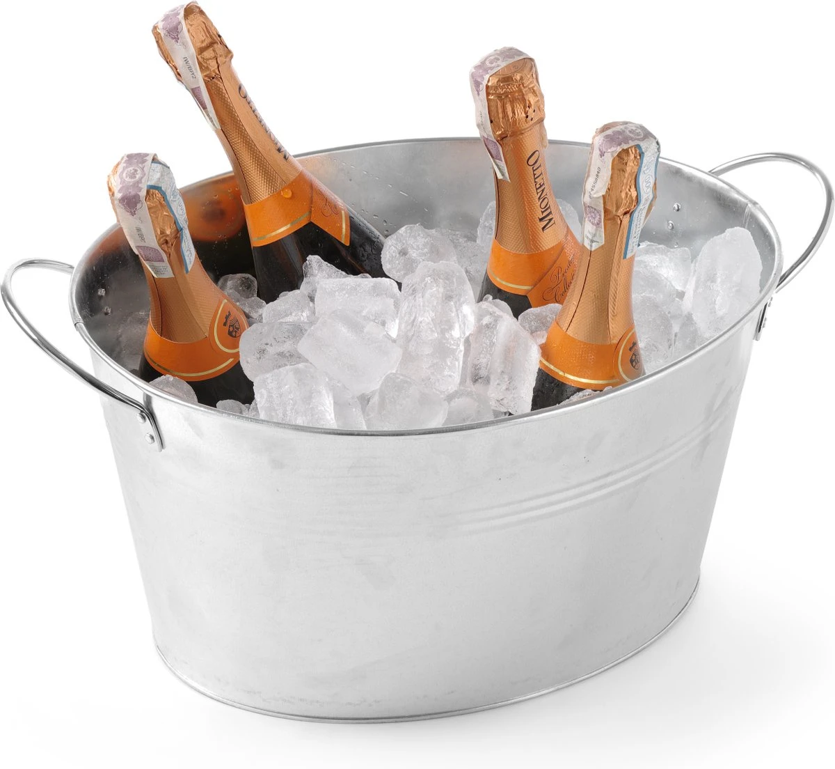 BarUp Wijnkoeler Met Handvaten - IJsemmer - Bierkoeler - Champagnekoeler - Champagne Emmer - Metaal - 40x33x(H)22cm 3 BarUp Wijnkoeler Met Handvaten - IJsemmer - Bierkoeler - Champagnekoeler - Champagne Emmer - Metaal - 40x33x(H)22cm