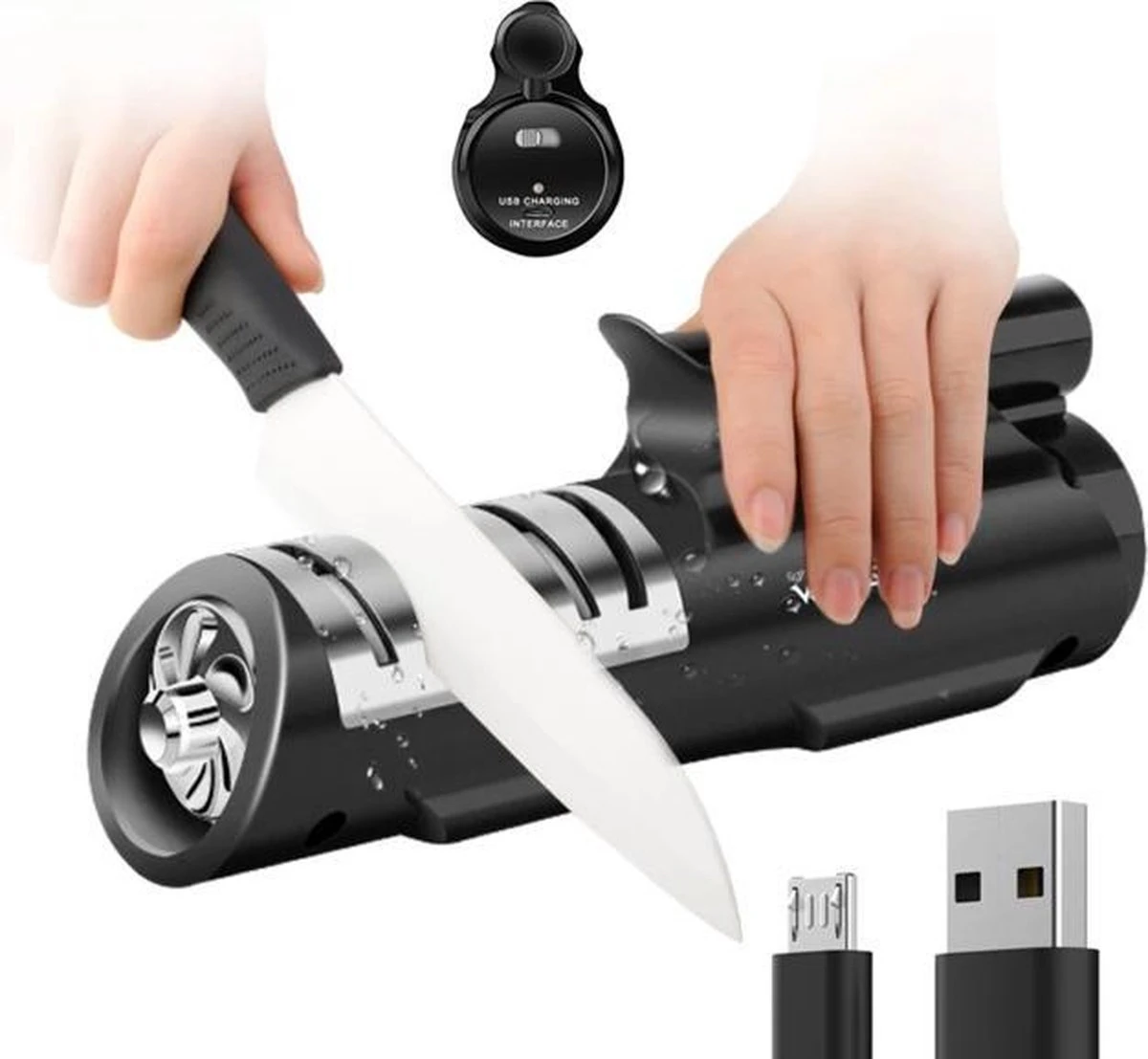 RPD Messenslijper - Messenslijper Elektrisch - Draadloze Messenslijper - Roest Vrij Staal - Professionele Messenslijper - Anti Slip 3 RPD Messenslijper - Messenslijper Elektrisch - Draadloze Messenslijper - Roest Vrij Staal - Professionele Messenslijper - Anti Slip