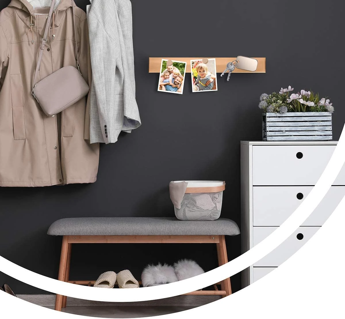 Thingles® Professionele Keukenmagneetstrip Zonder Boren Voor Messen - 40 Cm Van Hoogwaardig Roestvrij Staal I Elegante Messenopslag Voor De Keuken, Messenhouder Magnetisch, Messenlijst Magnetisch 4 Thingles® Professionele Keukenmagneetstrip Zonder Boren Voor Messen - 40 Cm Van Hoogwaardig Roestvrij Staal I Elegante Messenopslag Voor De Keuken, Messenhouder Magnetisch, Messenlijst Magnetisch - Afbeelding 2