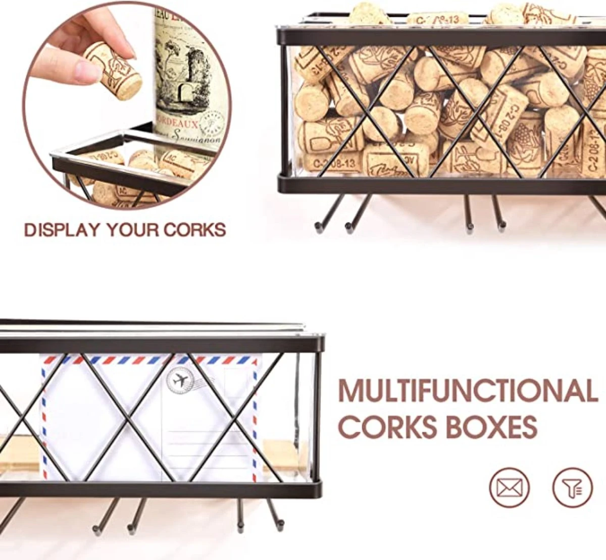 Merkloos Wijnrek Muur Industrieel 5 Flessen – Vintage Metaal Wandmontage Wijnkast Flessenrek Flessendrager Wijnfleshouder 6 Merkloos Wijnrek Muur Industrieel 5 Flessen – Vintage Metaal Wandmontage Wijnkast Flessenrek Flessendrager Wijnfleshouder - Afbeelding 4