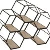 ATMOSPHERA Metalen Hexagon Flessenrek/wijnrek Voor 6 Flessen 26 X 15 X 29,5 Cm Zwart - Wijnfles Houder 1 ATMOSPHERA Metalen Hexagon Flessenrek/wijnrek Voor 6 Flessen 26 X 15 X 29,5 Cm Zwart - Wijnfles Houder -Skimask 1200x1112 1