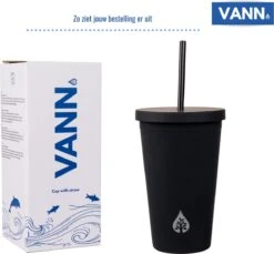 Beker Met Rietje En Deksel Starbucks Milkshake Beker Voor Take Away – Herbruikbare Plastic Drinkbeker Zwart 500ml - VANN 9 Beker Met Rietje En Deksel Starbucks Milkshake Beker Voor Take Away – Herbruikbare Plastic Drinkbeker Zwart 500ml - VANN -Skimask 1200x1112 3