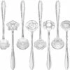 Fako Bijoux® - Bloemen Lepels Set - Theelepel / Koffielepel - 12cm - Zilver - 8 Stuks -Skimask 1200x1113 7
